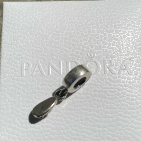 Authentic Pandora flip flop sandal dangle charm sterling silver and cz - Picture 4 of 6